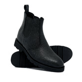 Black Shinny Chelsea Boots PU03