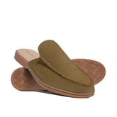 Olive Green Suede Mule MU02