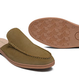 Olive Green Suede Mule MU02