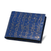 Men Blue Leather Wallet 597CH