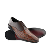 Snakeskin-Inspired Derby Shoe FZ29