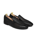 Black Perforated Shoe PA17