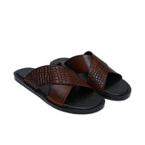Brown Cross Slipper SZ13