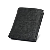 Men Black Leather Wallet GR75