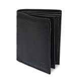 Men Black Leather Wallet GR75