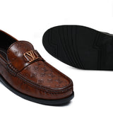 Classic Embossed Brown Shoe FZ43