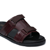 Maroon Strap Slipper SA148