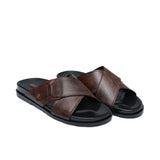 Brown Cross Slipper SA150