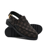 Brown Check Sandal DZ18