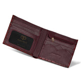 Men Burgundy Leather Wallet 597C