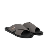 Gray Suede Slipper SZ14