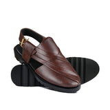 Leather Luxe Brown Sandal DZ41