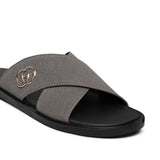 Gray Suede Slipper SZ14