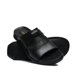 Black Leather Slipper GT34