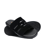 Black Suede Slipper SZ06