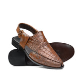 Brown Croc Peshawari Chappal DZ22