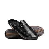 Black Circle Textured Mule MA05