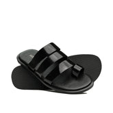Black Patent Leather Slipper SA24