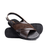 Brown Suede Sandal DZ33
