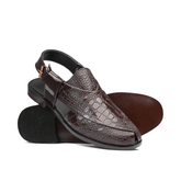 Brown Patent Peshawari Chappal DZ25