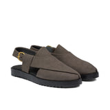 Choco Brown Suede Peshawari Chappal DZ35