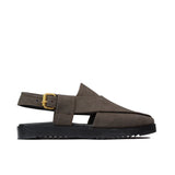 Choco Brown Suede Peshawari Chappal DZ35