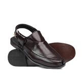 Brown Patent Peshawari Chappal DZ29