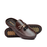Brown Buckle Tassel Mule MS10