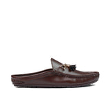 Brown Buckle Tassel Mule MS10