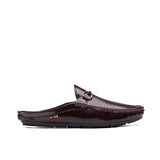 Brown Circle Textured Mule MA07