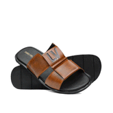 Brown Buckle Slipper SA44
