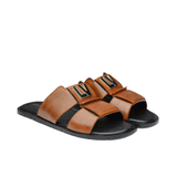 Brown Buckle Slipper SA44