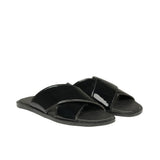 Black Cross Patent Slipper SA40