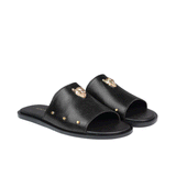 Men Black Head Buckle Slipper Sa18