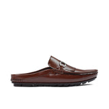 Brown Frill Mule MA09