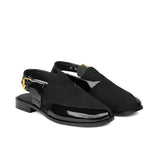 Black Suede & Patent Peshawari DZ16