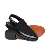 Black Suede & Patent Peshawari DZ16