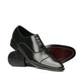 Black Oxford Leather Shoe PS04