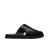 Black Patent Peshawari Mule SA10