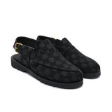 Black Check Sandal DZ23
