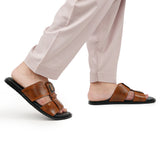 Brown Buckle Slipper SA44
