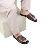 Brown Mild Tassel Slipper SA39