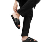 Black Cross Casual Slipper SA23