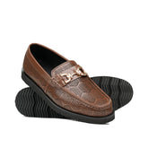 Brown Circle Textured Shoe PJ08