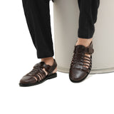 Brown Cage Sandal DZ54