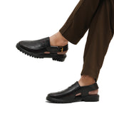 Croc Leather Peshawari Chappal DAZ5