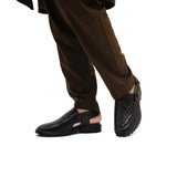 Quilted Leather Peshawari Chappal DAZ2