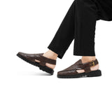 Timeless Brown Leather Peshawari Sandal DZ44