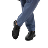 Royal Black Woven Peshawari Chappal DT02