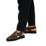 Heritage Brown Leather Sandal DZ40